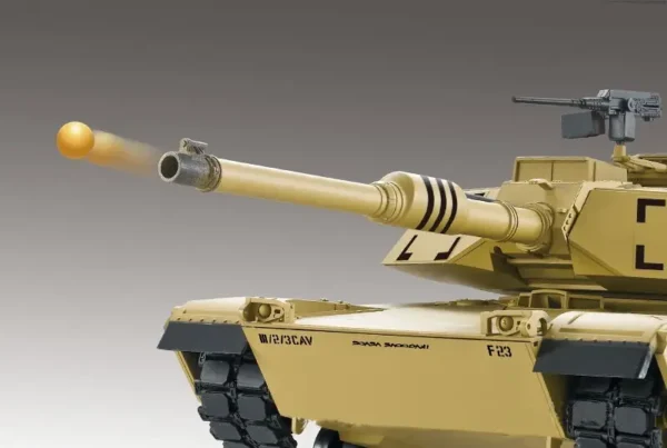 RC Panzer "M1A2 Abrams" 1:16 Heng Long -Rauch&Sound, Stahlgetriebe, Metallketten, 2,4Ghz V7.0 - Upg-A – Bild 4