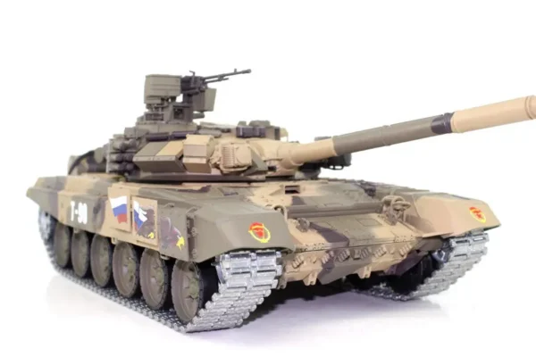 RC Panzer "Russland T90" Heng Long 1:16 mit Rauch&Sound + 2,4Ghz mit Stahlgetriebe und Metallketten V7.0 - Upg-A – Bild 3