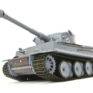 RC Panzer "German Tiger I" Heng Long 1:16 Grau, Rauch&Sound+Stahlgetriebe und 2,4Ghz -V 7.0