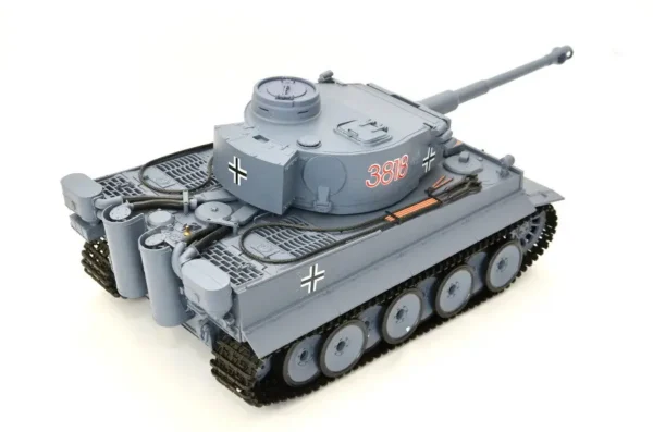 RC Panzer "German Tiger I" Heng Long 1:16 Grau, Rauch&Sound+Stahlgetriebe und 2,4Ghz -V 7.0 – Bild 9