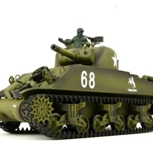 RC Panzer "US M4A3 Sherman" Heng Long 1:16 mit Rauch&Sound+Stahlgetriebe und 2,4Ghz -V 7.0 - Upg