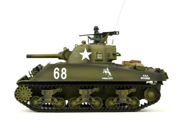 RC Panzer "US M4A3 Sherman" Heng Long 1:16 mit Rauch&Sound+Stahlgetriebe und 2,4Ghz -V 7.0 - Upg – Bild 10