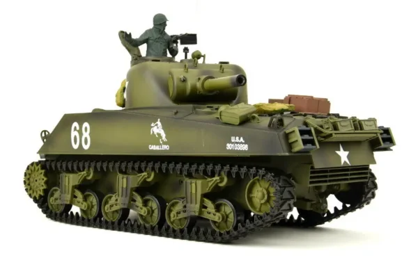 RC Panzer "US M4A3 Sherman" Heng Long 1:16 mit Rauch&Sound+Stahlgetriebe und 2,4Ghz -V 7.0 - Upg – Bild 11