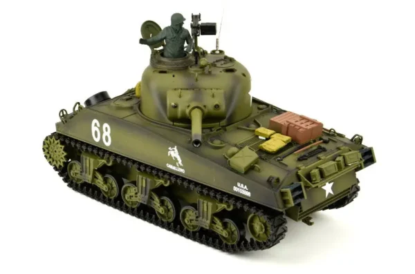 RC Panzer "US M4A3 Sherman" Heng Long 1:16 mit Rauch&Sound+Stahlgetriebe und 2,4Ghz -V 7.0 - Upg – Bild 4