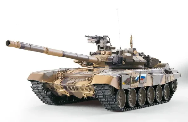 RC Panzer "Russland T90" Heng Long 1:16 mit Rauch&Sound + 2,4Ghz mit Stahlgetriebe und Metallketten V7.0 - Upg-A