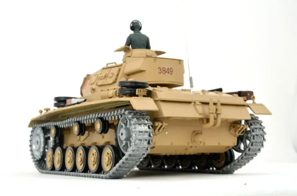 RC Panzer "Tauchpanzer III" 1:16 Heng Long -Rauch&Sound und 2,4Ghz + Metallkette und Metallgetriebe + PRO – Bild 5