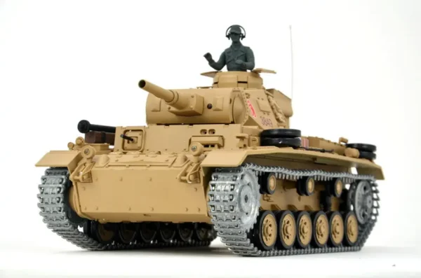 RC Panzer "Tauchpanzer III" 1:16 Heng Long -Rauch&Sound und 2,4Ghz + Metallkette und Metallgetriebe + PRO – Bild 8