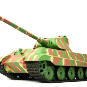 RC Panzer "Deutscher Königstiger" 1:16 Heng Long mit Rauch und Sound , Metallgetriebe und 2,4Ghz Fernsteuerung -Upgraded Version