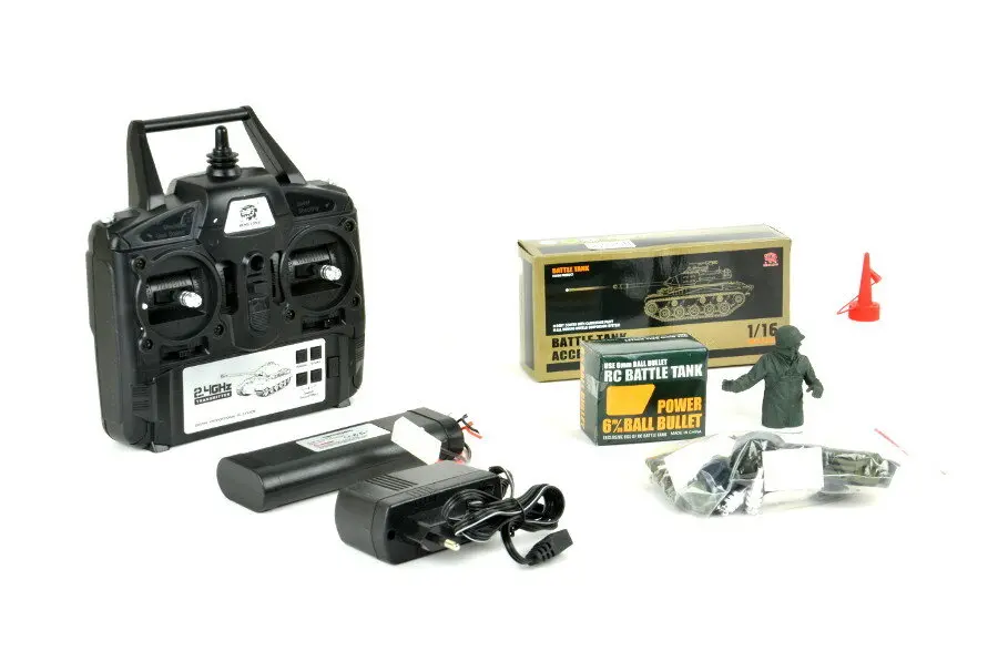 RC Panzer "German Leopard 2A6" Schnee Tarnung Lackiert Heng Long 1:16 mit Stahlgetriebe -2,4Ghz V7.0 – Bild 13