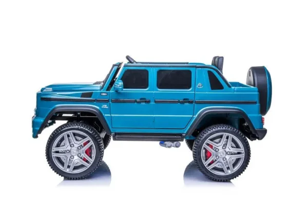 Kinderfahrzeug – Elektro Auto „Mercedes Maybach G650“ – Lizenziert –2 Sitzer- 24V Akku, 4 Motoren- 2,4Ghz Fernsteuerung, MP3+Ledersitz+EVA – Bild 3