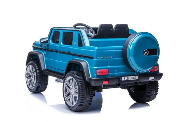 Kinderfahrzeug – Elektro Auto „Mercedes Maybach G650“ – Lizenziert –2 Sitzer- 24V Akku, 4 Motoren- 2,4Ghz Fernsteuerung, MP3+Ledersitz+EVA – Bild 4