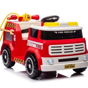 Kinderfahrzeug - Elektro Auto "Feuerwehr" - 12V7AH Akku,4 Motoren- 2,4Ghz Fernsteuerung, MP3+Sirene -911P