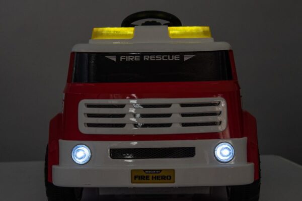 Kinderfahrzeug - Elektro Auto "Feuerwehr" - 12V7AH Akku,4 Motoren- 2,4Ghz Fernsteuerung, MP3+Sirene -911P – Bild 11