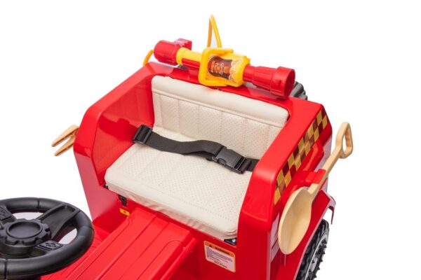 Kinderfahrzeug - Elektro Auto "Feuerwehr" - 12V7AH Akku,4 Motoren- 2,4Ghz Fernsteuerung, MP3+Sirene -911P – Bild 15