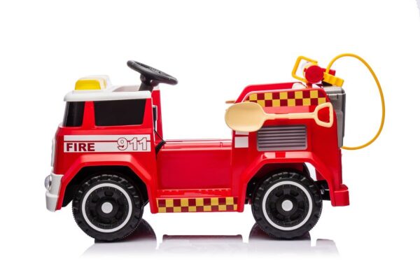 Kinderfahrzeug - Elektro Auto "Feuerwehr" - 12V7AH Akku,4 Motoren- 2,4Ghz Fernsteuerung, MP3+Sirene -911P – Bild 4