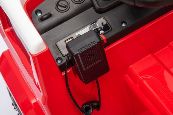 Kinderfahrzeug - Elektro Auto "Feuerwehr" - 12V7AH Akku,4 Motoren- 2,4Ghz Fernsteuerung, MP3+Sirene -911P – Bild 7
