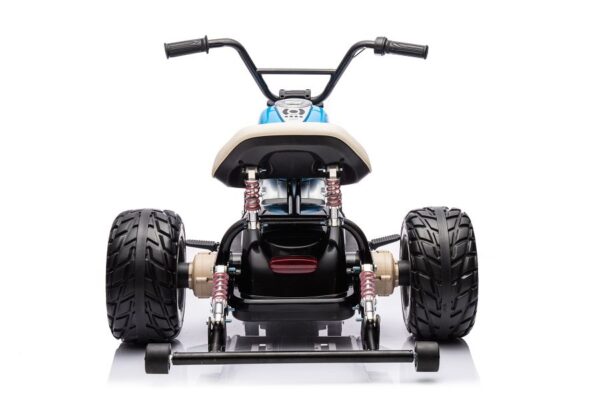 Elektro Kindermotorrad 2x800W Brushless Motoren - 24V7A - Schwarz – Bild 4