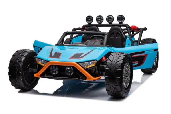 Elektro Kinderauto "Buggy 168" - 24V Akku,2x 200W Motoren- 2,4Ghz +MP3 + Ledersitz + EVA – Bild 17