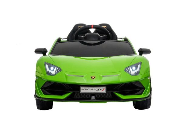 Kinderfahrzeug – Elektro Auto „Lamborghini Aventador SVJ“ – lizenziert – 12V7AH, 2 Motoren- 2,4Ghz Fernsteuerung, MP3, Ledersitz+EVA – Bild 17