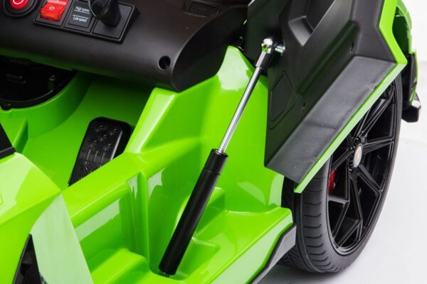 Kinderfahrzeug – Elektro Auto „Lamborghini Aventador SVJ“ – lizenziert – 12V7AH, 2 Motoren- 2,4Ghz Fernsteuerung, MP3, Ledersitz+EVA – Bild 12