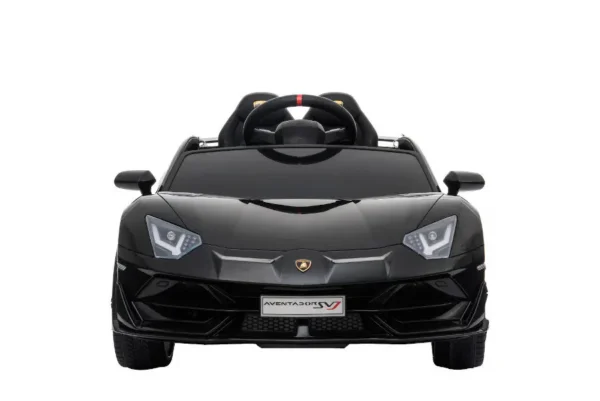Kinderfahrzeug – Elektro Auto „Lamborghini Aventador SVJ“ – lizenziert – 12V7AH, 2 Motoren- 2,4Ghz Fernsteuerung, MP3, Ledersitz+EVA – Bild 2