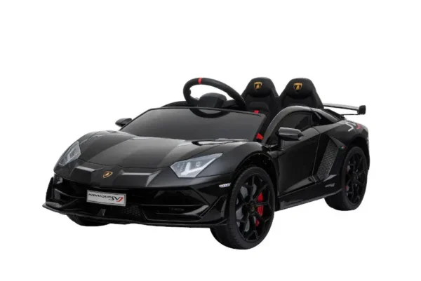 Kinderfahrzeug – Elektro Auto „Lamborghini Aventador SVJ“ – lizenziert – 12V7AH, 2 Motoren- 2,4Ghz Fernsteuerung, MP3, Ledersitz+EVA – Bild 3