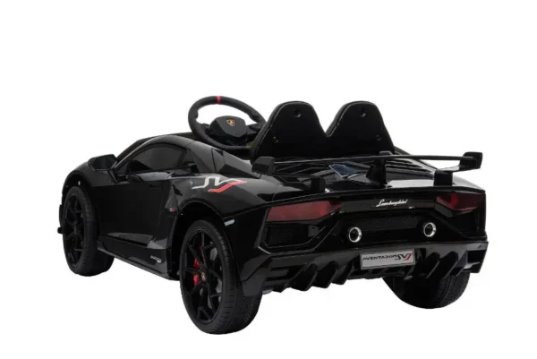 Kinderfahrzeug – Elektro Auto „Lamborghini Aventador SVJ“ – lizenziert – 12V7AH, 2 Motoren- 2,4Ghz Fernsteuerung, MP3, Ledersitz+EVA – Bild 5