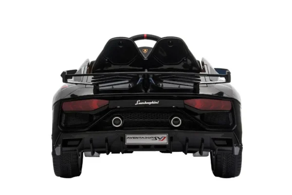 Kinderfahrzeug – Elektro Auto „Lamborghini Aventador SVJ“ – lizenziert – 12V7AH, 2 Motoren- 2,4Ghz Fernsteuerung, MP3, Ledersitz+EVA – Bild 6