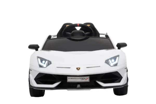 Kinderfahrzeug – Elektro Auto „Lamborghini Aventador SVJ“ – lizenziert – 12V7AH, 2 Motoren- 2,4Ghz Fernsteuerung, MP3, Ledersitz+EVA – Bild 20