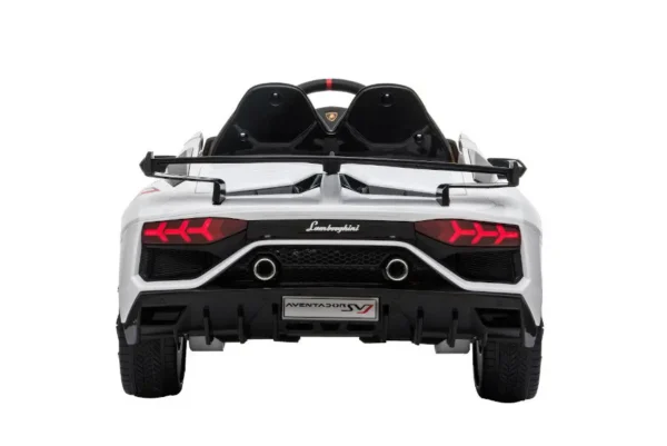 Kinderfahrzeug – Elektro Auto „Lamborghini Aventador SVJ“ – lizenziert – 12V7AH, 2 Motoren- 2,4Ghz Fernsteuerung, MP3, Ledersitz+EVA – Bild 24