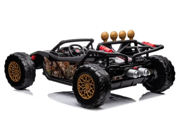 Elektro Kinderauto "Buggy 168" - 24V Akku,2x 200W Motoren- 2,4Ghz +MP3 + Ledersitz + EVA – Bild 4