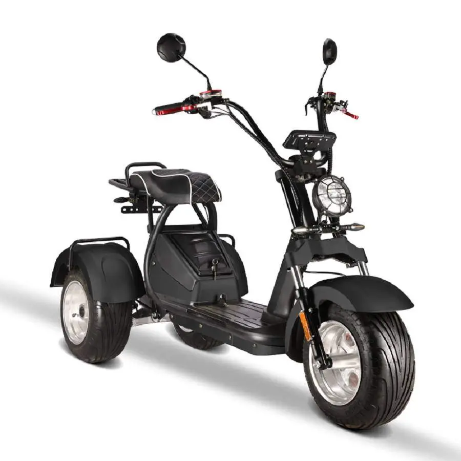E-Scooter Trike mit Straßenzulassung und drei Räder Trike HM7 - ca. 70km Reichweite, 2 Motoren | 60V | 4000W | 2 x 20AH Akkus