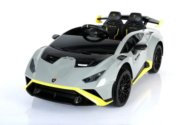 Elektro Kinderauto "Lamborghini Huracan STO Drift" - lizenziert - 24V Akku, 2 Motoren- 2,4Ghz Fernsteuerung, MP3, Ledersitz+EVA