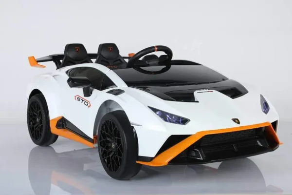 Elektro Kinderauto "Lamborghini Huracan STO Drift" - lizenziert - 24V Akku, 2 Motoren- 2,4Ghz Fernsteuerung, MP3, Ledersitz+EVA – Bild 3