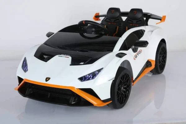 Elektro Kinderauto "Lamborghini Huracan STO Drift" - lizenziert - 24V Akku, 2 Motoren- 2,4Ghz Fernsteuerung, MP3, Ledersitz+EVA – Bild 4